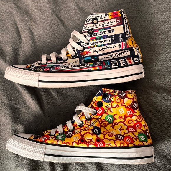 80’s movies inspired high top Converse - Picture 4 of 6